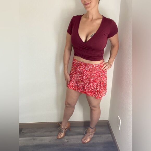 Nasty Gal Skirt Ruched Side Animal Mini NEW 10 Party - Picture 4 of 13